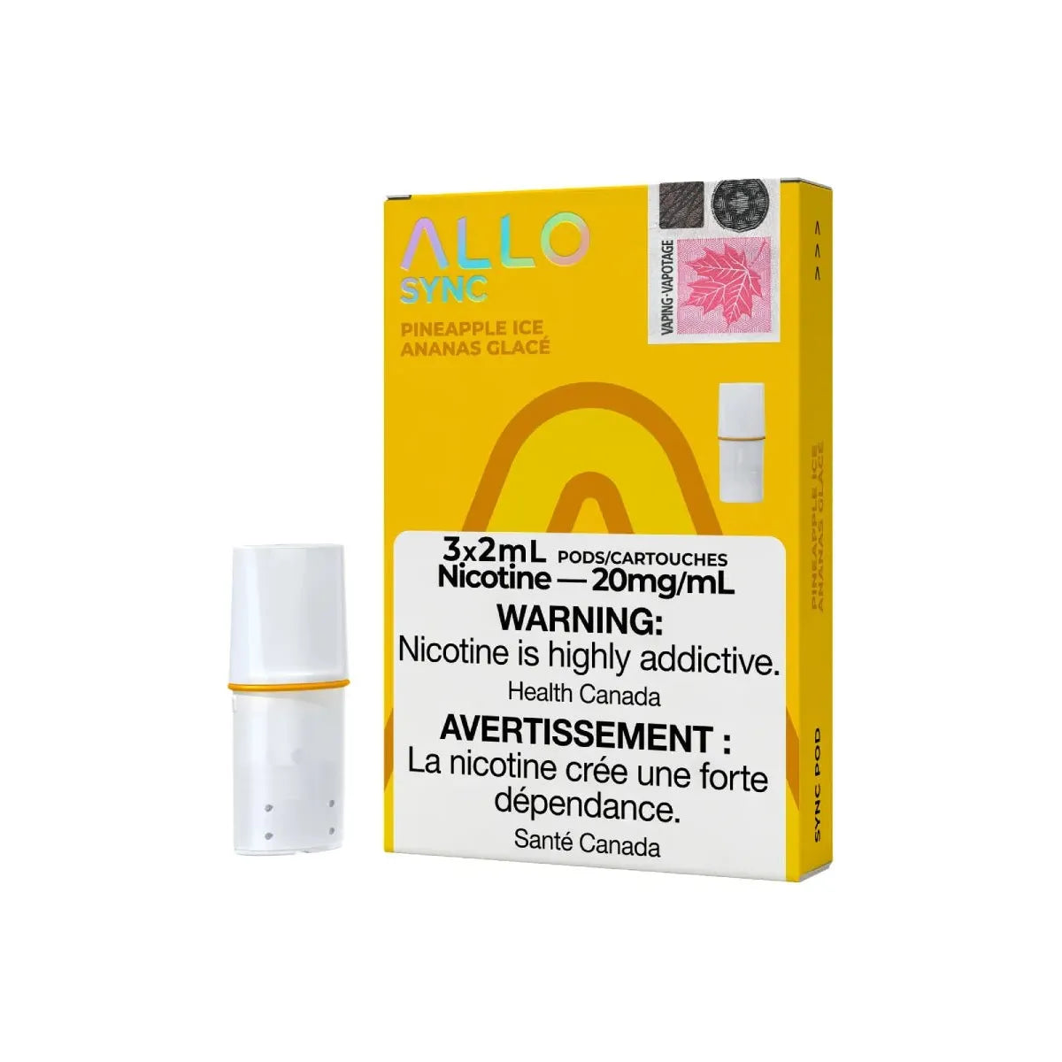 Shop ALLO Sync Pod Pack - Pineapple Ice - at Vapeshop Mania