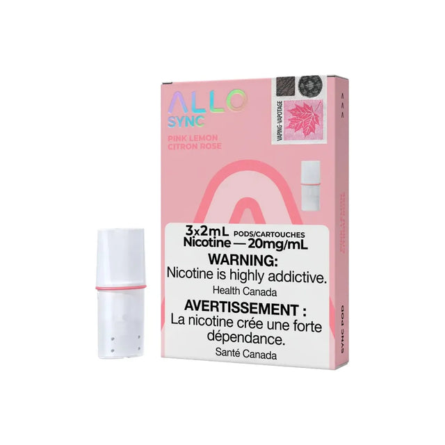 Shop ALLO Sync Pod Pack - Pink Lemon - at Vapeshop Mania