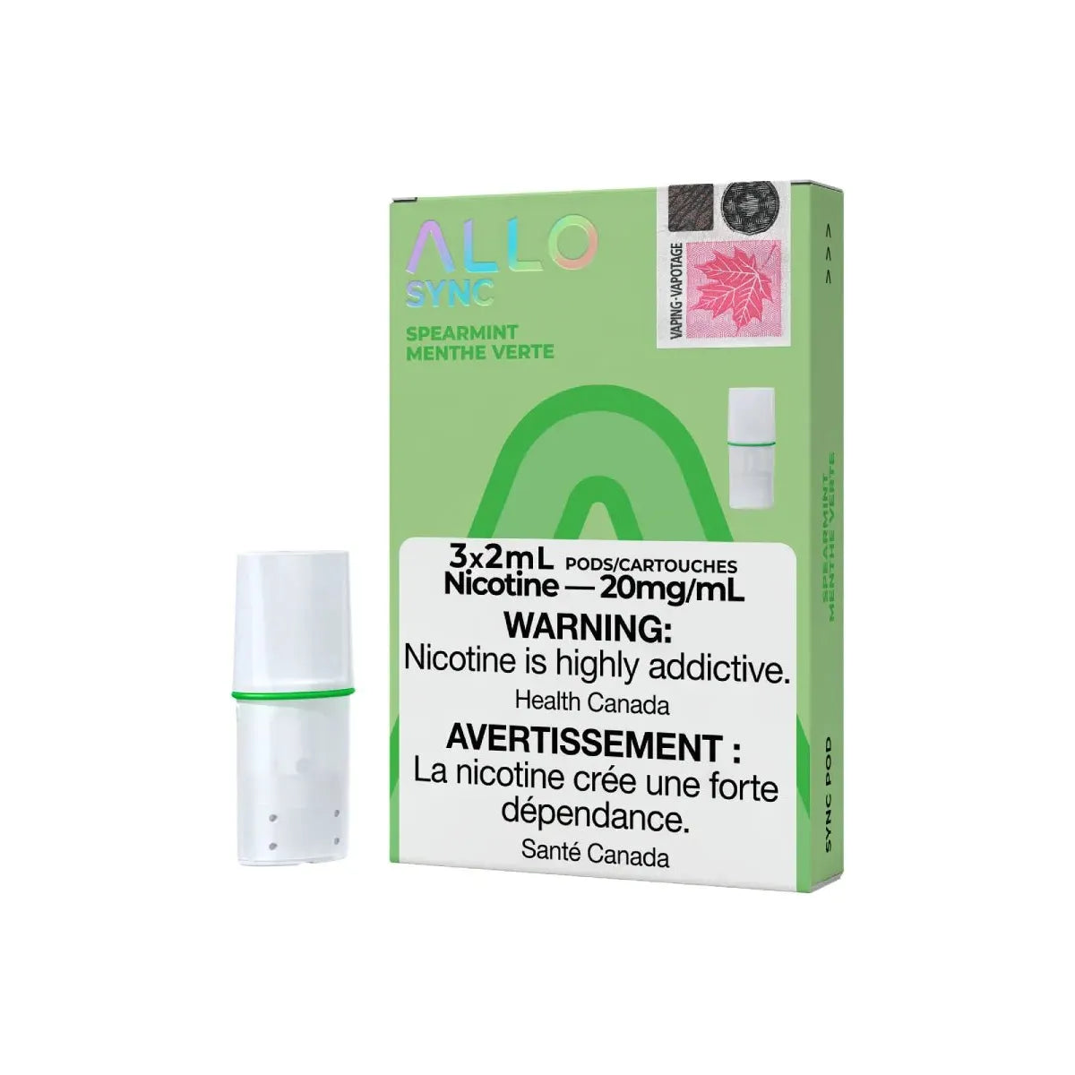 Shop ALLO Sync Pod Pack - Spearmint - at Vapeshop Mania