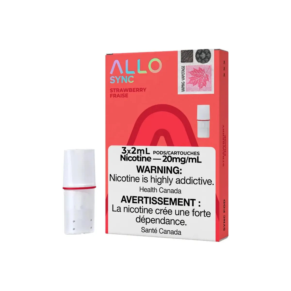 Shop ALLO Sync Pod Pack - Strawberry - at Vapeshop Mania