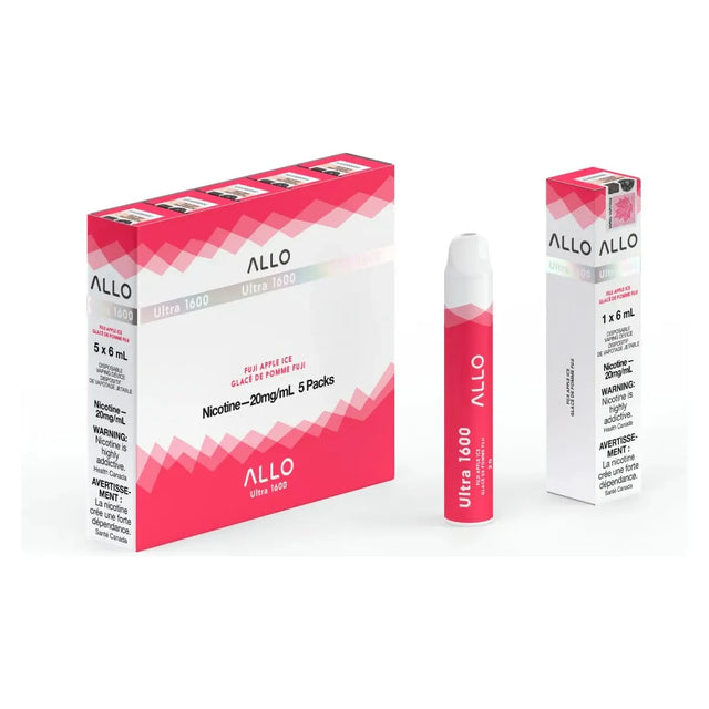 Shop ALLO Ultra 1600 Disposable - Fuji Apple Ice - at Vapeshop Mania