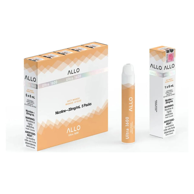 Shop ALLO Ultra 1600 Disposable - Juicy Mango - at Vapeshop Mania