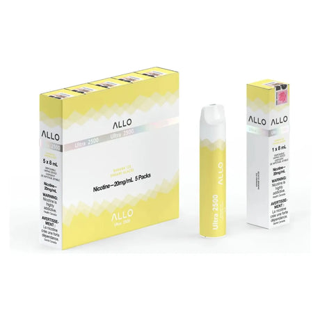 Shop ALLO Ultra 2500 Disposable - Banana Ice - at Vapeshop Mania