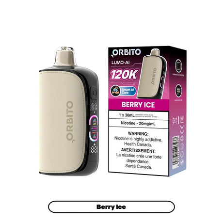 Berry Ice – Orbito Lumo AI 120K Disposable Vape - Psycho Vape