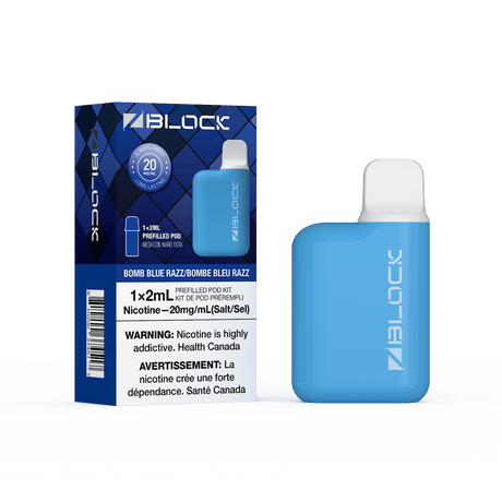 Bomb Blue Razz – ZBlock 2mL Starter Kit - Psycho Vape
