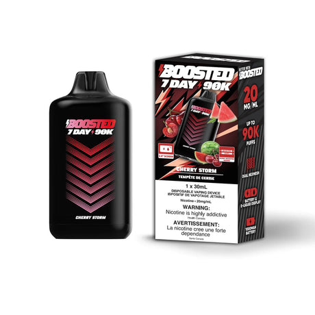 BOOSTED - Boosted 7 Day 90K Disposable - Cherry Storm - Psycho Vape