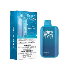 Cool Mint Ice Disposable Vape – Drip'n by Envi EVO 63K - Psycho Vape