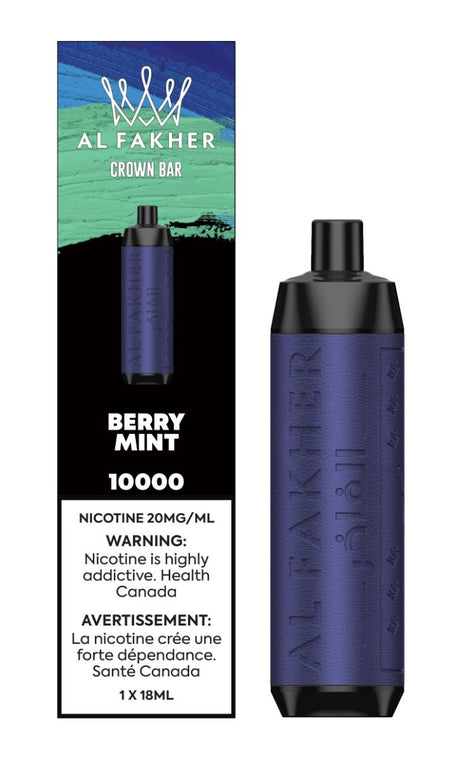 AL FAKHER - Crown Bar 10K Disposable - Berry Mint - Psycho Vape