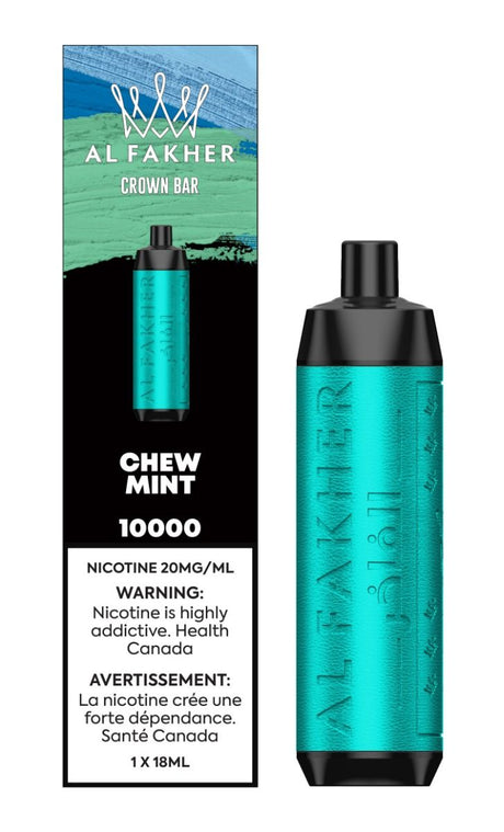 AL FAKHER - Crown Bar 10K Disposable - Chew Mint - Psycho Vape
