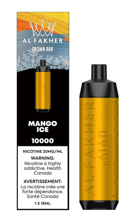 AL FAKHER - Crown Bar 10K Disposable - Mango Ice - Psycho Vape