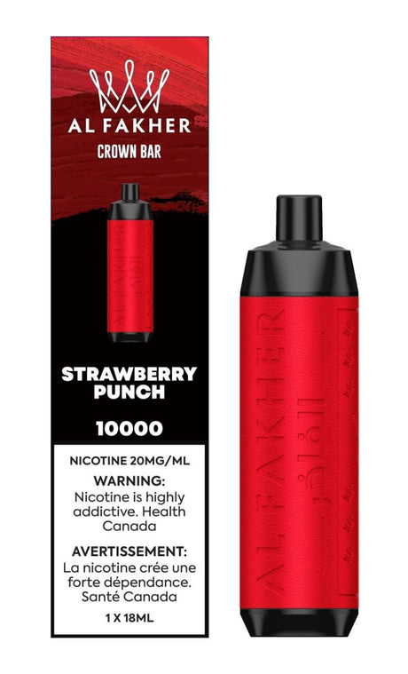 AL FAKHER - Crown Bar 10K Disposable - Strawberry Punch - Psycho Vape