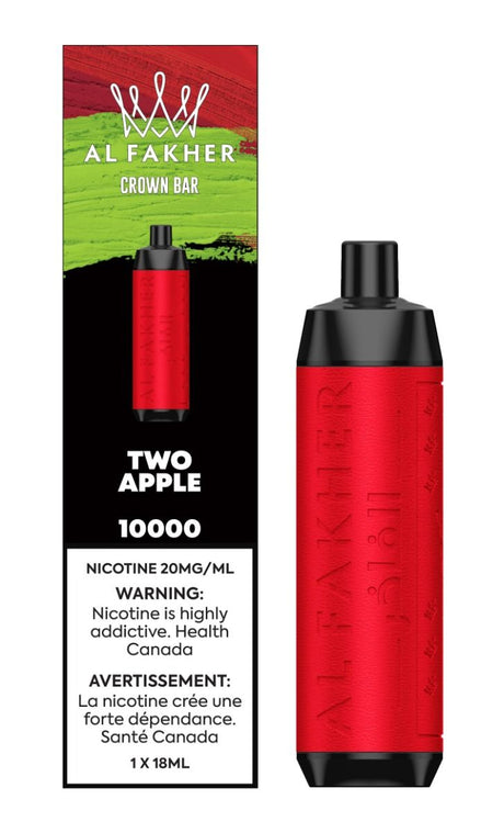 AL FAKHER - Crown Bar 10K Disposable - Two Apple - Psycho Vape