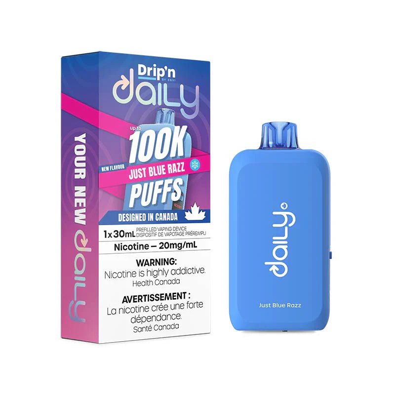 Drip'n by Envi Daily 100K - Blue Razz Ice - Psycho Vape