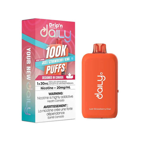 Drip'n by Envi Daily 100K - Strawberry Kiwi Ice - Psycho Vape