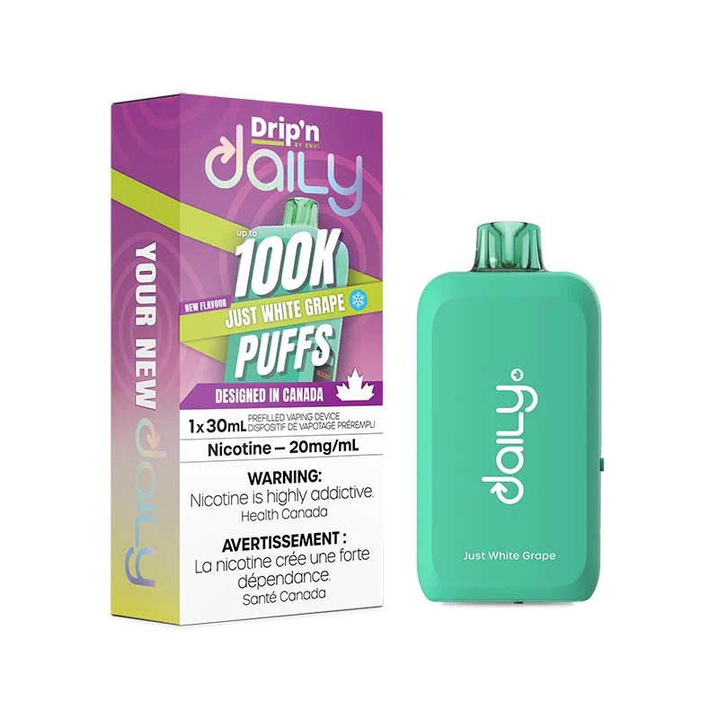 Drip'n by Envi Daily 100K - White Grape Ice - Psycho Vape