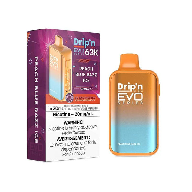 Drip'n by Envi EVO 63K - Peach Blue Razz Ice - Psycho Vape