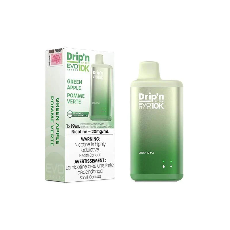 ENVI - Drip'n by Envi EVO Series 10K Disposable - Green Apple - Psycho Vape