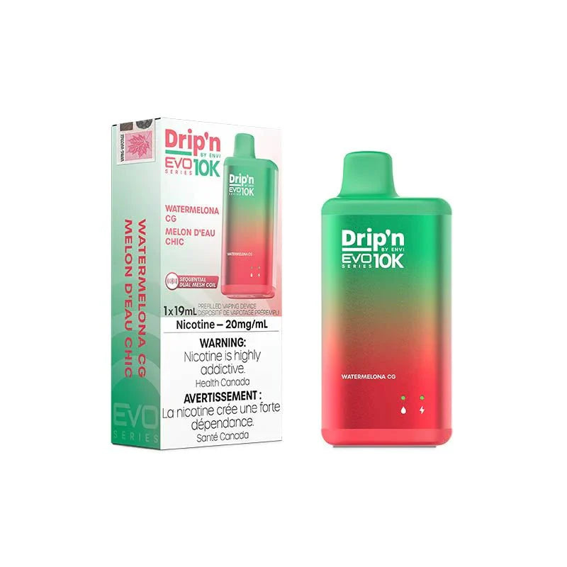 ENVI - Drip'n by Envi EVO Series 10K Disposable - Watermelona CG - Psycho Vape