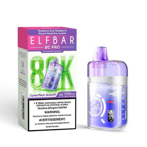 ELF BAR - ELF Bar BC Pro 80K Disposable - Blueberry Sour Raspberry - Psycho Vape