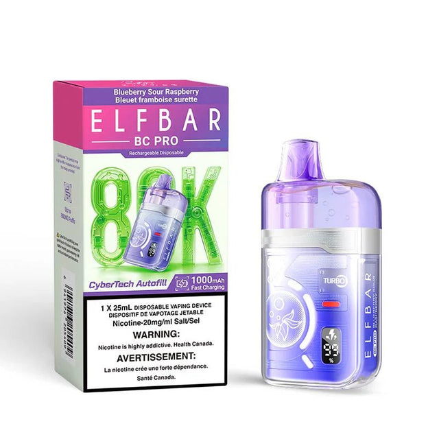 ELF BAR - ELF Bar BC Pro 80K Disposable - Blueberry Sour Raspberry - Psycho Vape
