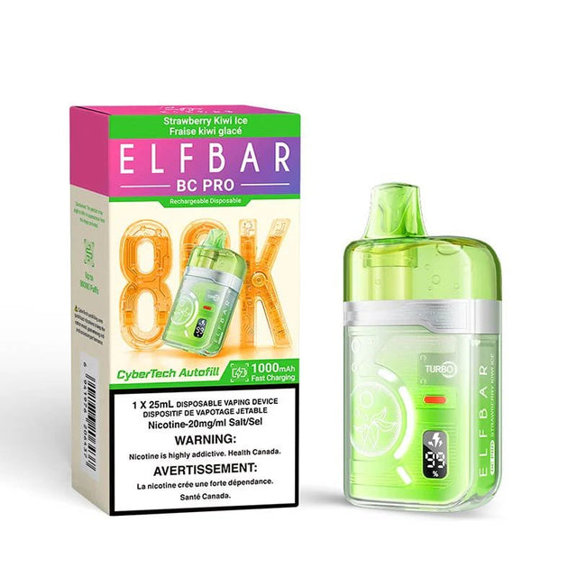 ELF BAR - ELF Bar BC Pro 80K Disposable - Strawberry Kiwi Ice - Psycho Vape