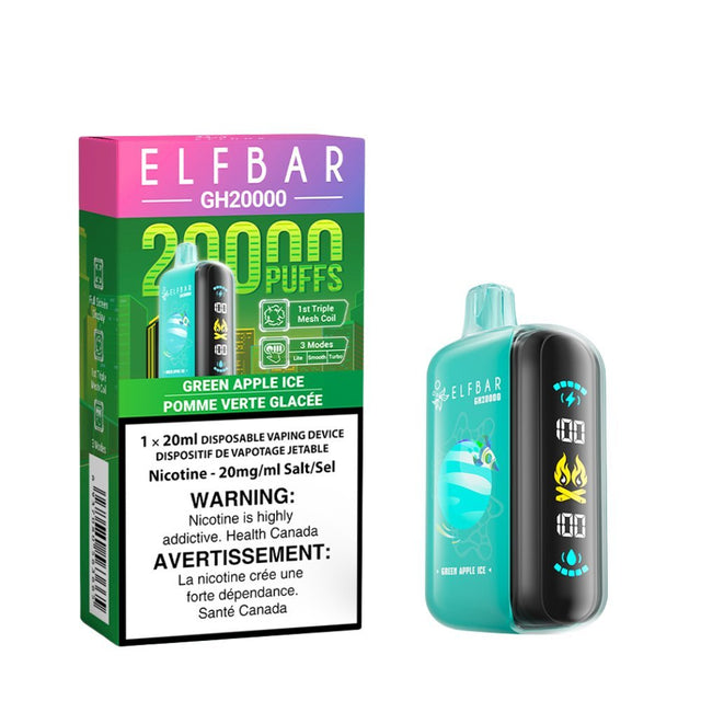 ELF BAR - ELF Bar GH20K Disposable - Green Apple Ice - Psycho Vape