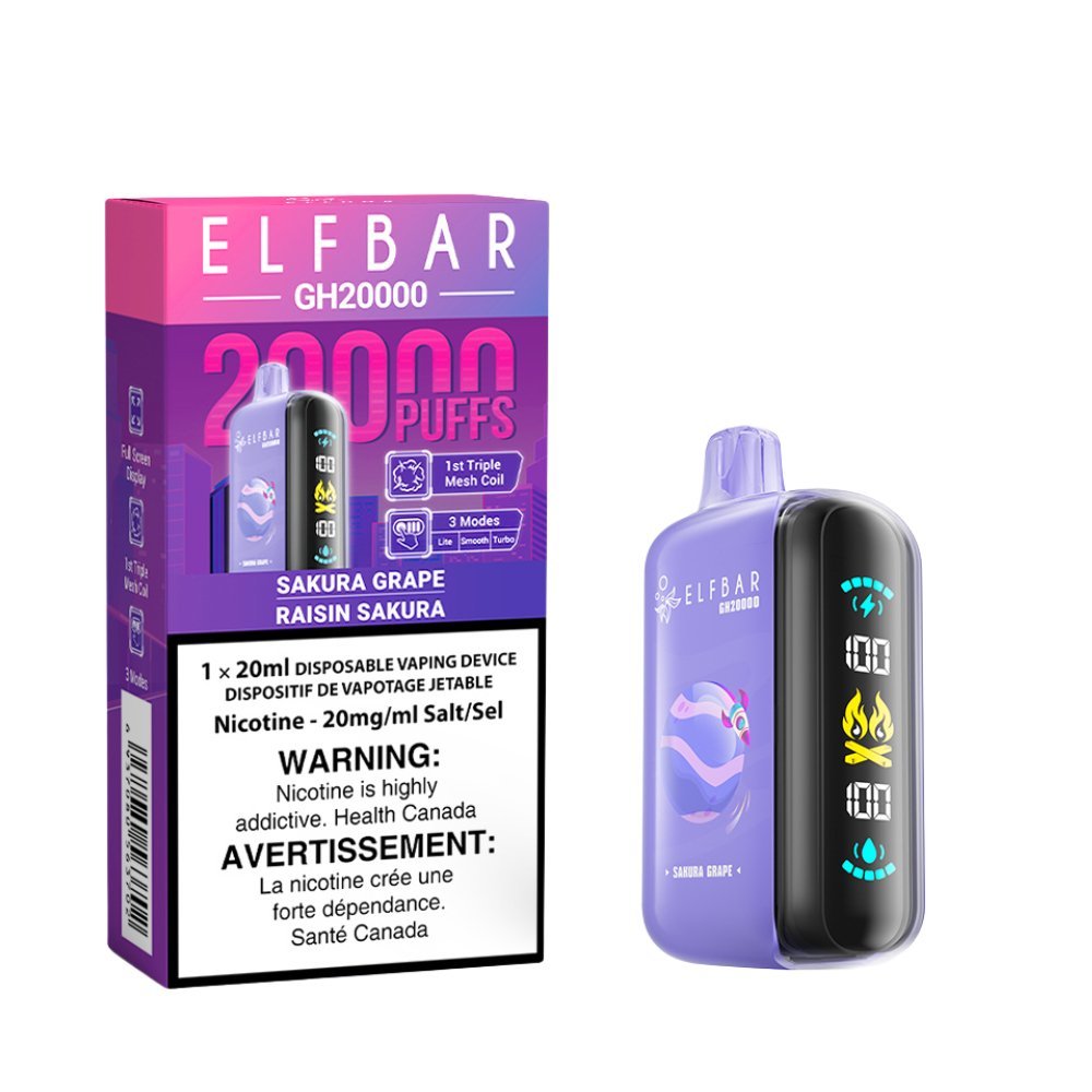 ELF BAR - ELF Bar GH20K Disposable - Sakura Grape - Psycho Vape