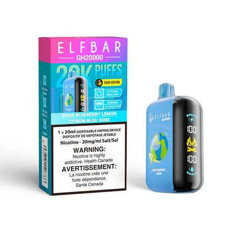 ELF BAR - ELF Bar GH20K Disposable - Sour Blueberry Lemon - Psycho Vape