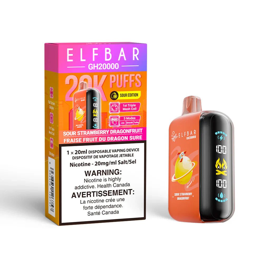 ELF BAR - ELF Bar GH20K Disposable - Sour Strawberry Dragonfruit - Psycho Vape