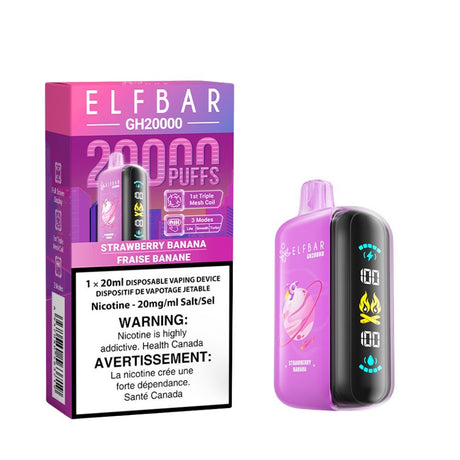 ELF BAR - ELF Bar GH20K Disposable - Strawberry Banana - Psycho Vape