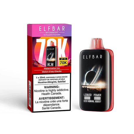 ELF BAR - ELF Bar MoonNight 70K Disposable - Watermelon Ice - Psycho Vape