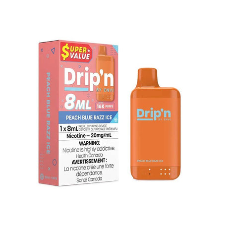 ENVI - Drip'n by Envi 16K Disposable - Peach Blue Razz Ice - Psycho Vape