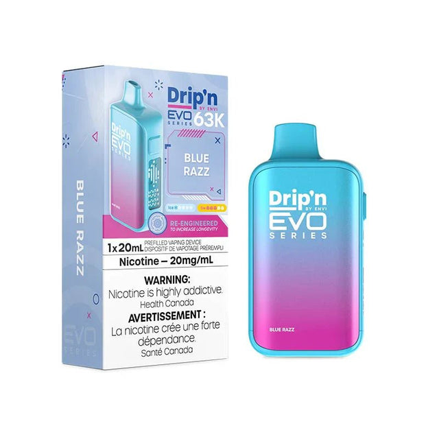 ENVI - Drip'n by Envi EVO Series 63K Disposable - Blue Razz - Psycho Vape
