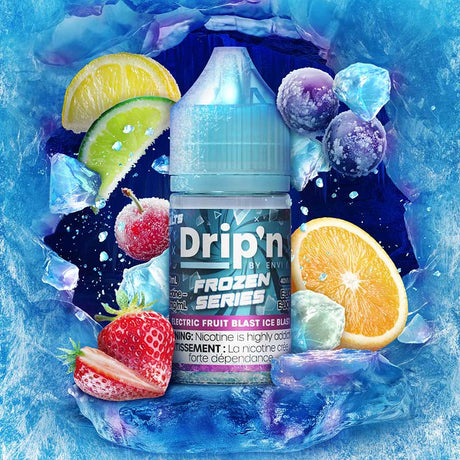 ENVI - Drip'n by Envi Frozen Salt Juice - Electric Fruit Blast Ice Blast - Psycho Vape