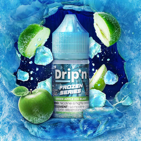 ENVI - Drip'n by Envi Frozen Salt Juice - Green Apple Ice Blast - Psycho Vape