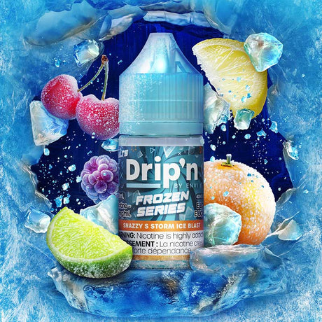 ENVI - Drip'n by Envi Frozen Salt Juice - Snazzy S Storm Ice Blast - Psycho Vape