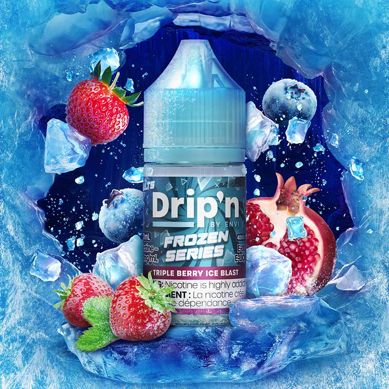 ENVI - Drip'n by Envi Frozen Salt Juice - Triple Berry Ice Blast - Psycho Vape