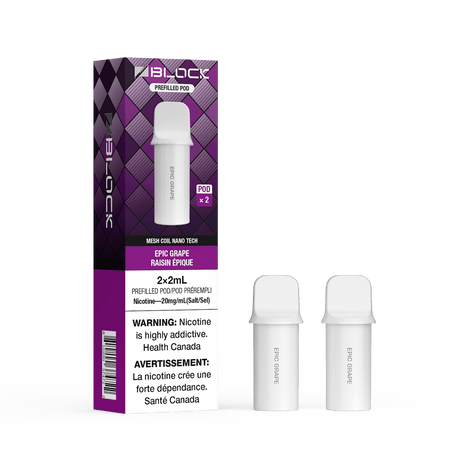 Epic Grape – ZBlock 2mL Pod 2-Pack Prefilled Pod - Psycho Vape
