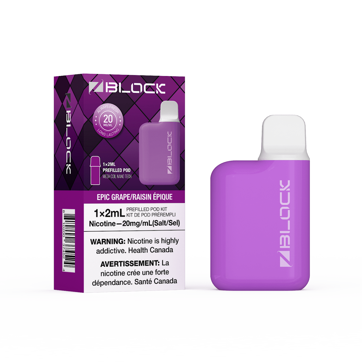 Epic Grape – ZBlock 2mL Starter Kit - Psycho Vape