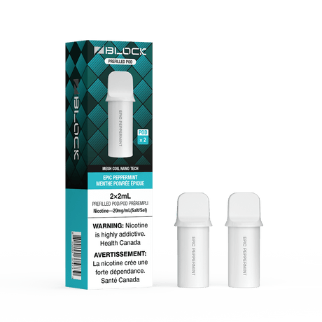 Epic Peppermint – ZBlock 2mL Pod 2-Pack Prefilled Pod - Psycho Vape