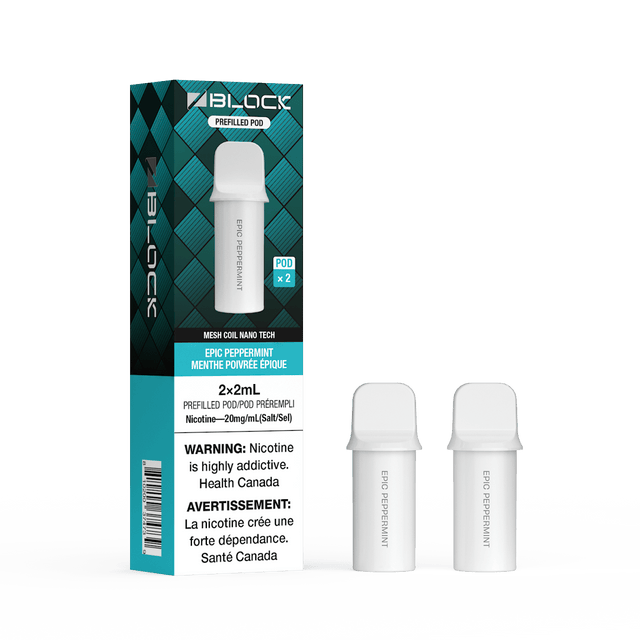 Epic Peppermint – ZBlock 2mL Pod 2-Pack Prefilled Pod - Psycho Vape