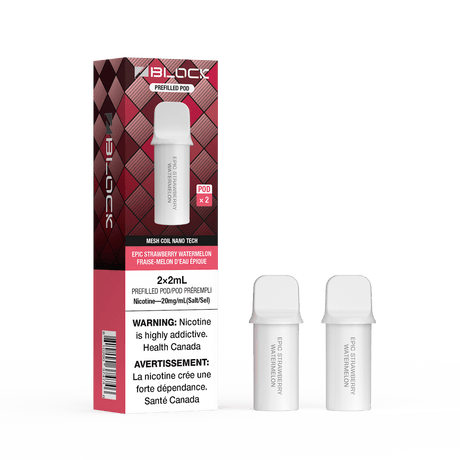 Epic Strawberry Watermelon – ZBlock 2mL Pod 2-Pack Prefilled Pod - Psycho Vape