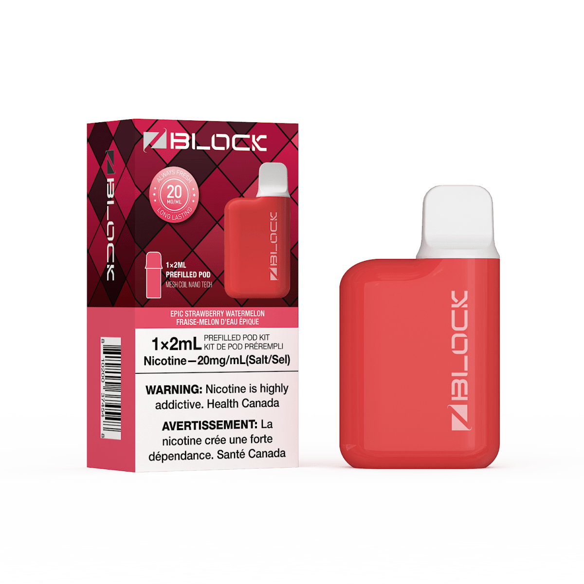 Epic Strawberry Watermelon – ZBlock 2mL Starter Kit - Psycho Vape