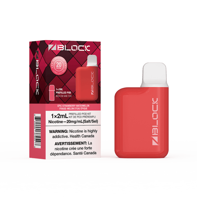 Epic Strawberry Watermelon – ZBlock 2mL Starter Kit - Psycho Vape