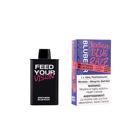FEED - FEED 9000 Puffs Pre-filled Pod - Northern Blue Razz - Psycho Vape
