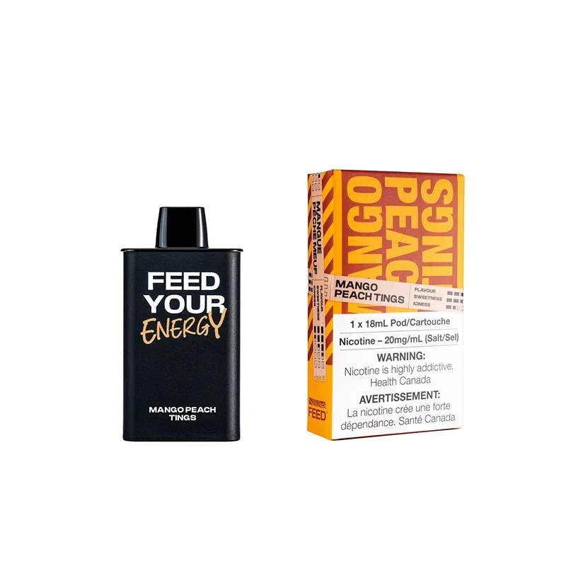 FEED - FEED 9000 Puffs Pre - filled Pod - Mango Peach Tings - Psycho Vape