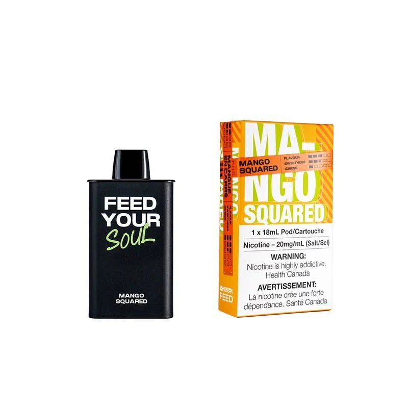 FEED - FEED 9000 Puffs Pre - filled Pod - Mango Squared - Psycho Vape