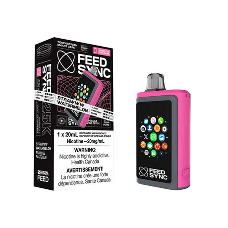 FEED - FEED Sync 25K Disposable - Strawww Watermelon - Psycho Vape