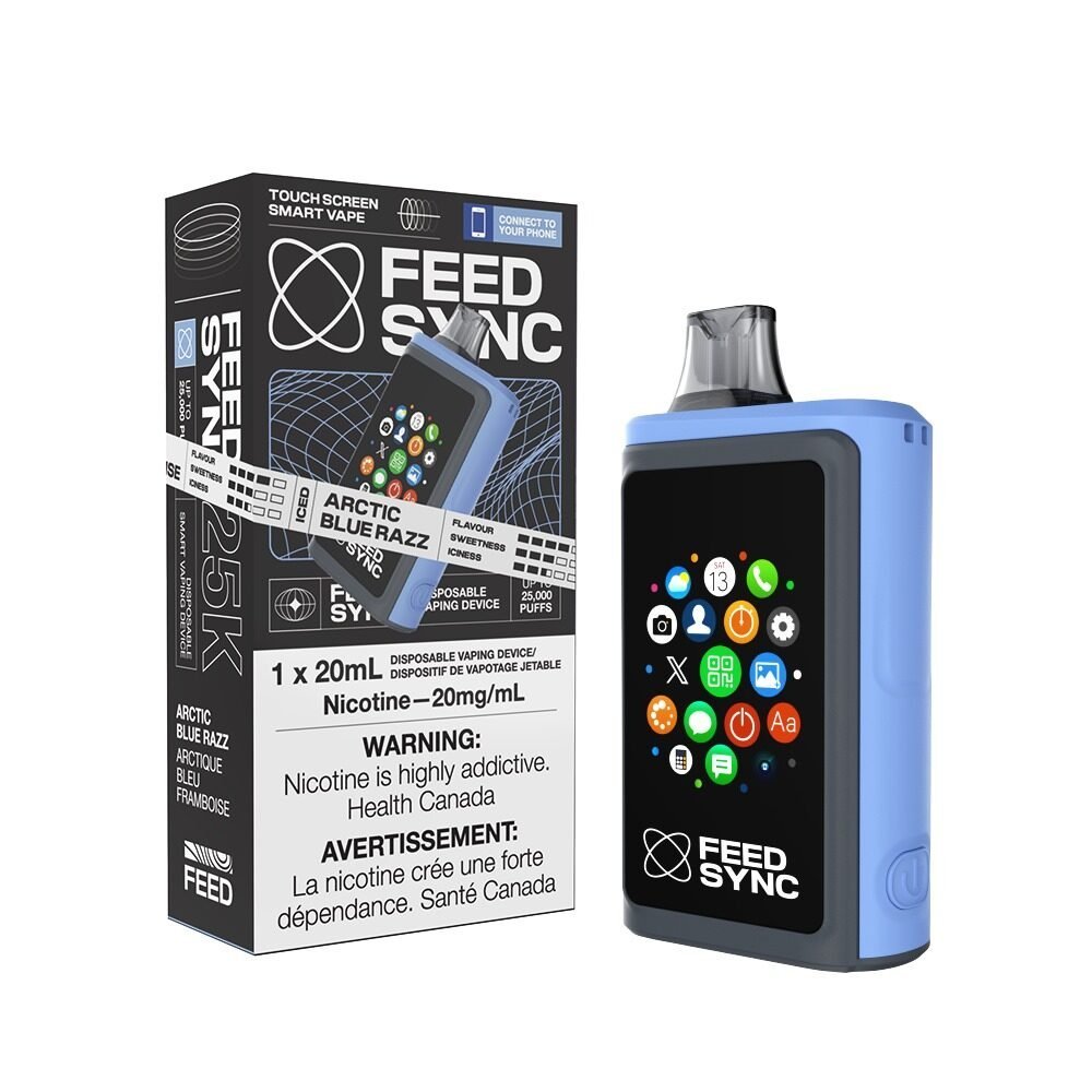 FEED - FEED SYNC 25k Puffs Disposable Vape – Arctic Blue Razz - Psycho Vape