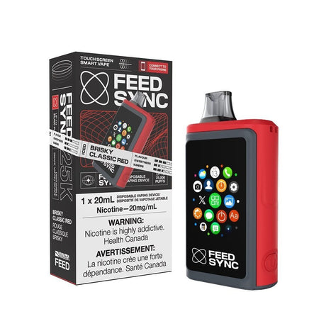 FEED - FEED SYNC 25k Puffs Disposable Vape – Brisky Classic Red - Psycho Vape